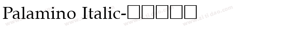 Palamino Italic字体转换